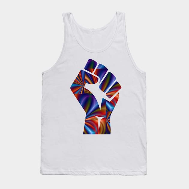 POWERFUL FIST GRAPHIC Tank Top by houseofnilash1